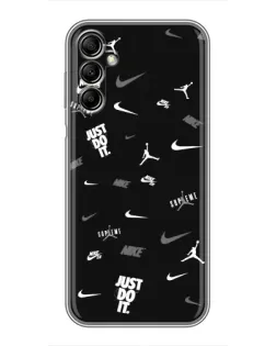 Чохол для Samsung Galaxy A14 5G з картинкою «Nike Black Pattern»