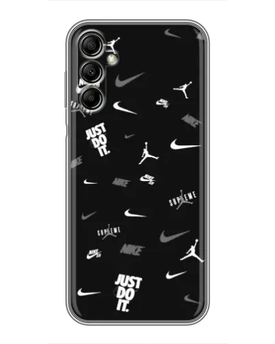 Чохол для Samsung Galaxy A14 5G з картинкою «Nike Black Pattern»