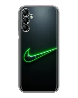 Чехол для Samsung Galaxy A14 5G с картинкой «Неоновый контур Nike»