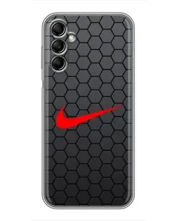 Чехол для Samsung Galaxy A14 5G с картинкой «Nike — карбоновая сетка»