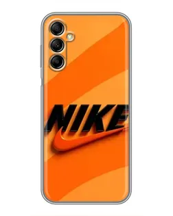 Чехол для Samsung Galaxy A14 5G с картинкой «Оранжевый драйв Nike»