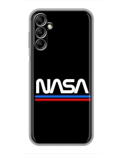 Чехол для Samsung Galaxy A14 5G с картинкой «NASA — классика Red Blue»