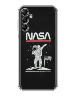 Чохол для Samsung Galaxy A14 5G з картинкою «NASA — крокуємо по Місяцю»