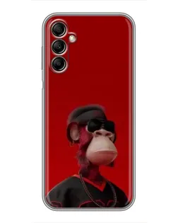 Чехол для Samsung Galaxy A14 5G с картинкой «Bored Ape в красном»