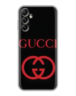 Чехол для Samsung Galaxy A14 5G с картинкой «Gucci — красный логотип»