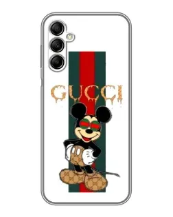 Чехол для Samsung Galaxy A14 5G с картинкой «Микки Маус Gucci — полосы»