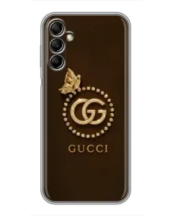 Чехол для Samsung Galaxy A14 5G с картинкой «Gucci — золотая бабочка»