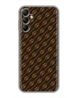 Чехол для Samsung Galaxy A14 5G с картинкой «Gucci — золотые диагонали»