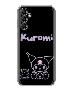 Чехол для Samsung Galaxy A14 5G с картинкой «Kuromi — черный минимализм»