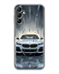 Чохол для Samsung Galaxy A14 5G з картинкою «BMW у світлі фар»
