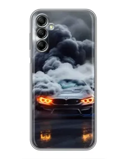 Чохол для Samsung Galaxy A14 5G з картинкою «BMW у диму»