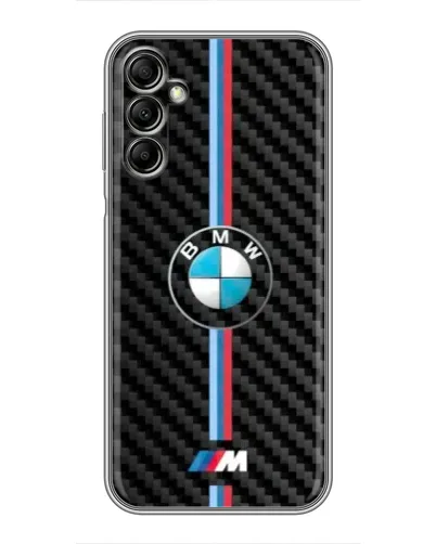 Чохол для Samsung Galaxy A14 5G з картинкою «Емблема BMW та карбон»