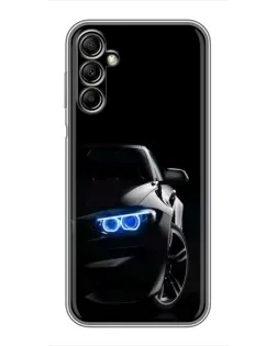 Чехол для Samsung Galaxy A14 5G с картинкой «BMW — ночной взгляд»
