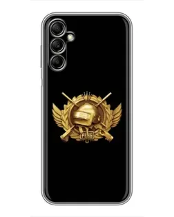 Чехол для Samsung Galaxy A14 5G с картинкой «PUBG — оранжевый градиент»
