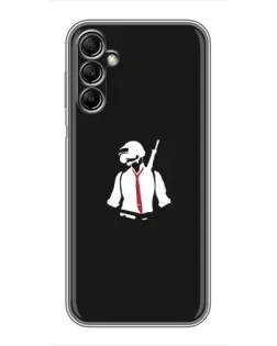 Чехол для Samsung Galaxy A14 5G с картинкой «PUBG — силуэт воина»