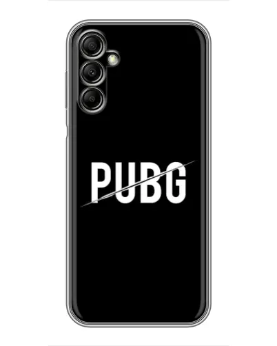 Чехол для Samsung Galaxy A14 5G с картинкой «PUBG — белый логотип»