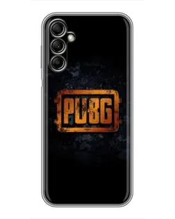 Чехол для Samsung Galaxy A14 5G с картинкой «PUBG — золотой логотип»
