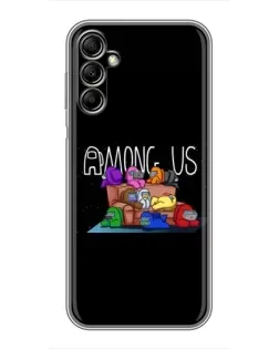 Чехол для Samsung Galaxy A14 5G с картинкой «Логотип Among Us»