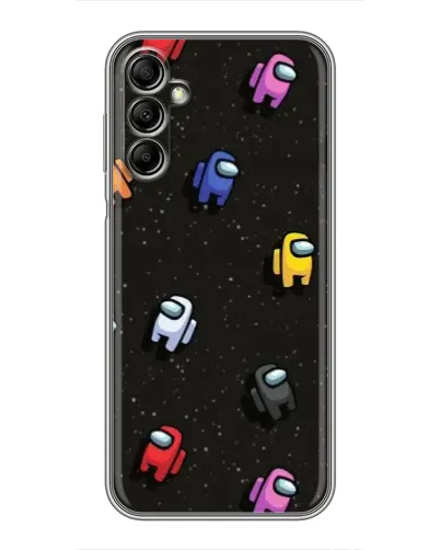 Чохол для Samsung Galaxy A14 5G з картинкою «Космічний патерн Among Us»
