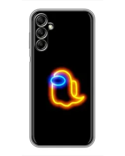 Чехол для Samsung Galaxy A14 5G с картинкой «Among Us неоновое сияние»