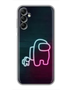 Чохол для Samsung Galaxy A14 5G з картинкою «Among Us неон-арт»