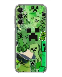Чехол для Samsung Galaxy A14 5G с картинкой «Криперы Minecraft»