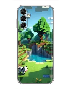 Чехол для Samsung Galaxy A14 5G с картинкой «Minecraft летний день»