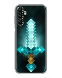 Чехол для Samsung Galaxy A14 5G с картинкой «Алмазный меч неон»