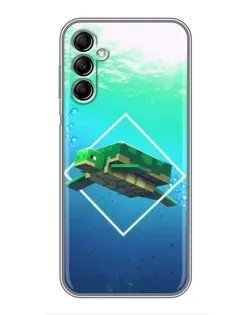 Чехол для Samsung Galaxy A14 5G с картинкой «Черепаха Minecraft»