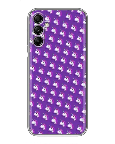 Чохол для Samsung Galaxy A14 5G з картинкою «Єдинороги на фіолетовому»