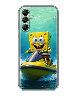 Чохол для Samsung Galaxy A14 5G з картинкою «Спанч Боб на гідроциклі»