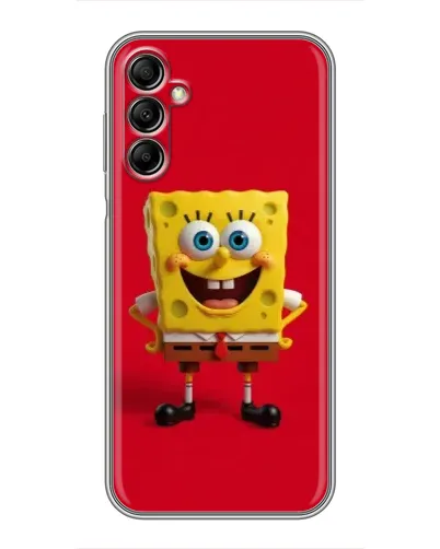 Чохол для Samsung Galaxy A14 5G з картинкою «Спанч Боб на червоному»