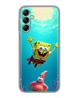 Чехол для Samsung Galaxy A14 5G с картинкой «Спанч Боб под водой»