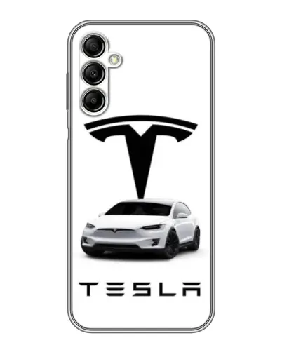 Чохол для Samsung Galaxy A14 5G з картинкою «Tesla White Style»