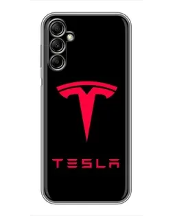 Чохол для Samsung Galaxy A14 5G з картинкою «Tesla Red Logo»