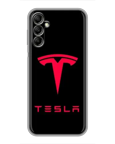 Чохол для Samsung Galaxy A14 5G з картинкою «Tesla Red Logo»