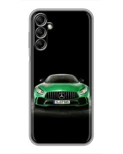 Чохол для Samsung Galaxy A14 5G з картинкою «Mercedes — неоновий лого»