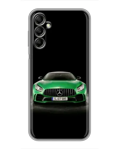 Чохол для Samsung Galaxy A14 5G з картинкою «Mercedes — неоновий лого»