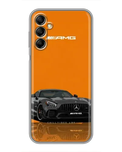 Чохол для Samsung Galaxy A14 5G з картинкою «Помаранчевий Mercedes AMG»