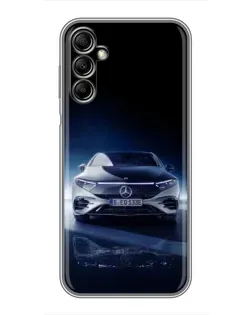 Чохол для Samsung Galaxy A14 5G з картинкою «Нічний Mercedes EQ»