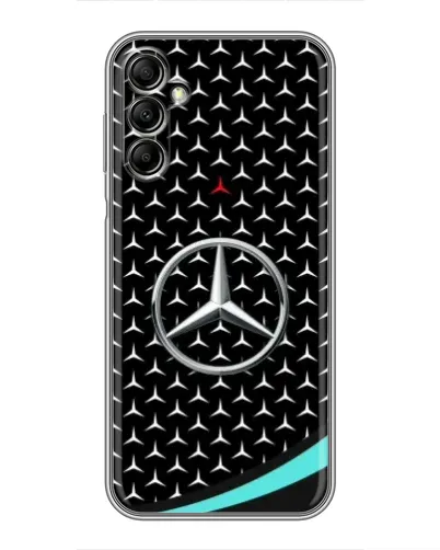 Чохол для Samsung Galaxy A14 5G з картинкою «Mercedes — бірюзовий акцент»