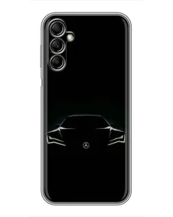 Чохол для Samsung Galaxy A14 5G з картинкою «Mercedes — силует авто»