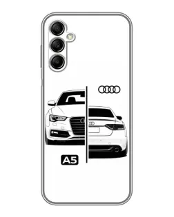 Чохол для Samsung Galaxy A14 5G з картинкою «Audi — контрастний дизайн»