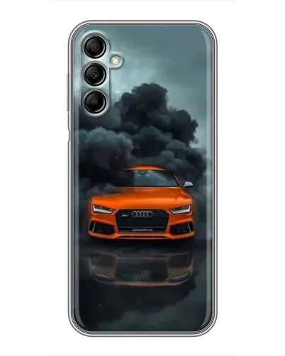 Чохол для Samsung Galaxy A14 5G з картинкою «Audi у хмарах диму»