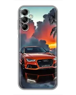 Чохол для Samsung Galaxy A14 5G з картинкою «Audi — захід сонця»
