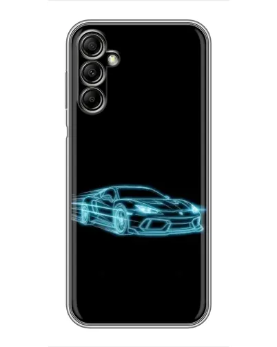 Чохол для Samsung Galaxy A14 5G з картинкою «Неоновий контур Lamborghini»