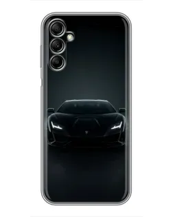 Чохол для Samsung Galaxy A14 5G з картинкою «Чорний Lamborghini Aventador»