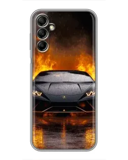 Чохол для Samsung Galaxy A14 5G з картинкою «Lamborghini у вогні»