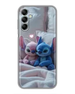 Чехол для Samsung Galaxy A14 5G с картинкой «Плюшевые Стич Ангел»