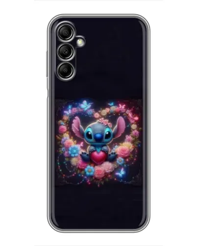 Чохол для Samsung Galaxy A14 5G з картинкою «Stitch у квітах»